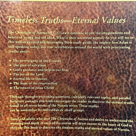 The Eternal Truths Of Narnia By Julie Kloster - Bible Studies/Leader's Guide - Picture 9 of 9